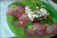 Салат с грибами и йогуртовой заправкой