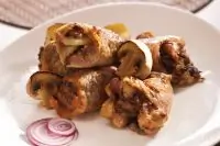 Фаршированная куриная шея — гефилте гелзеле