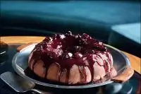 Шоколадно-вишневый пирог-чизкейк