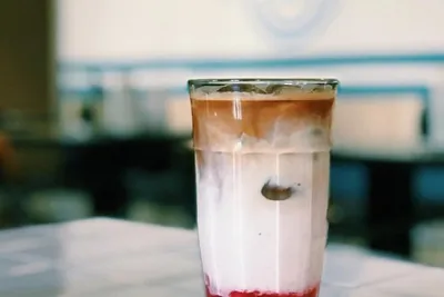 Малиновый латте