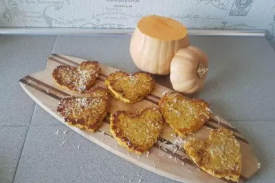 Сердечки из тыквы