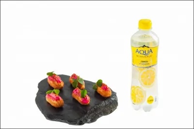 Эклеры с копченым лососем