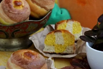 Тыквенно-сырные булочки