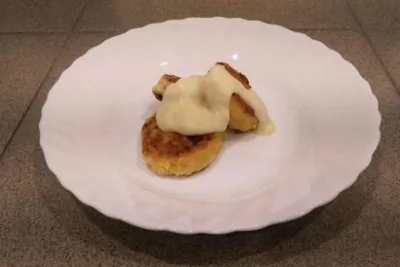 Тыквенные сырники в сырном соусе