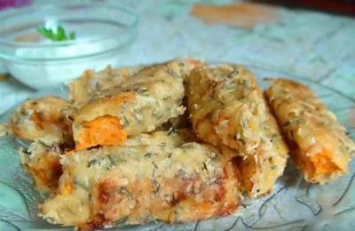 Тыквенные палочки в сыре