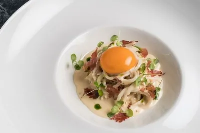 Карбонара из кальмара