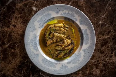 Запеченная капуста в трюфельном соусе