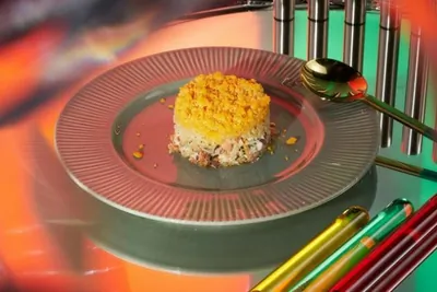 «Мимоза» с копченой рыбой