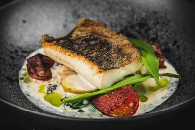 Мурманская треска с топленой сметаной