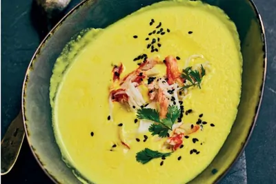 Крем-суп из кукурузы с имбирем