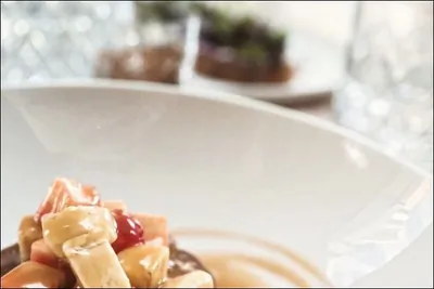 Банановые оладьи на овсянке с кокосовой карамелью