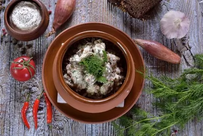 Гречневая каша с потрошками