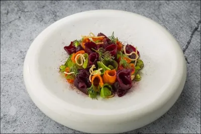 Винегрет с бобами эдамамэ