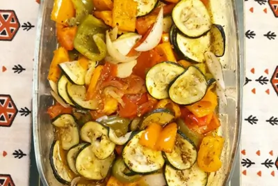 Запеченные в духовке овощи