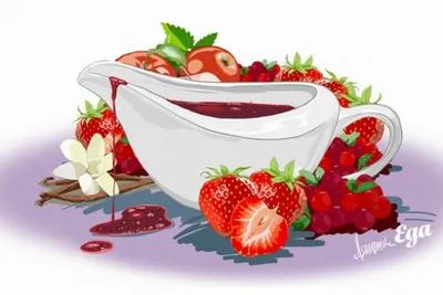 Ягодный соус из клюквы