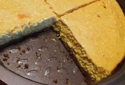 Тыквенный чизкейк на имбирном корже