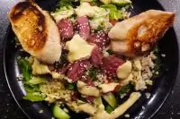 Филе миньон с булгуром