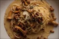 Домашняя паста с грибным рагу