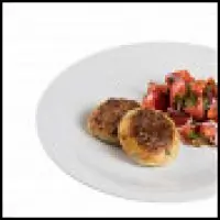 Куриные котлеты с кабачком и зеленым горошком