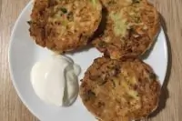 Легкие оладьи с кабачком