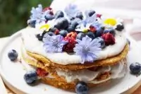 Морковный торт с коржом из кокоса