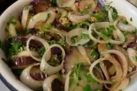 Маринованные баклажаны с луком