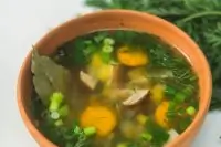 Суп из белых грибов с репой