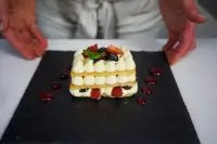 Мильфей с ягодами