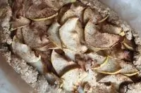 Овсяная галета с яблоками