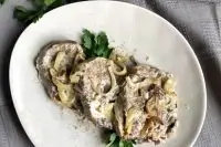 Говяжий язык в сливках