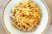 Грибное ризотто с чеддером