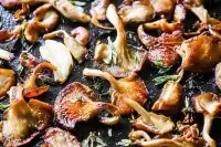 Вешенки с медом и белым вином