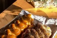 Традиционный еврейский праздничный хлеб (хала)