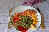 Семга в медовой глазури