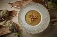 Суп из артишоков и баклажанов