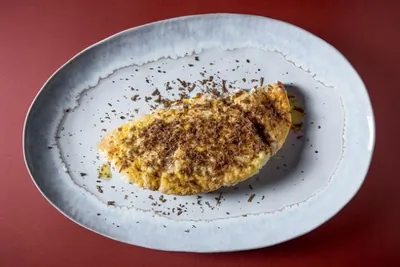 Воздушный омлет с трюфелем