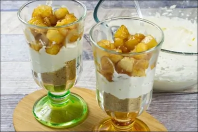 Яблочный чизкейк с ликером