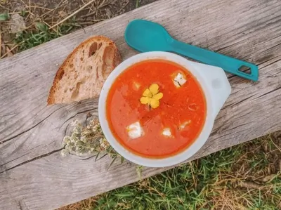 Томатный суп с фетой