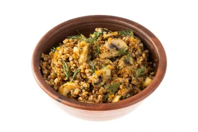 Гречневая крупа с грибами