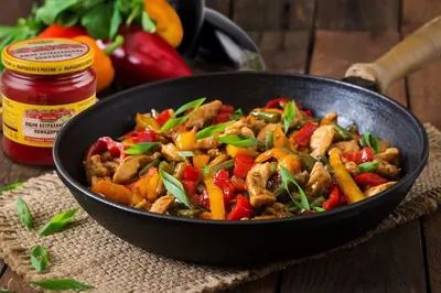 Тушеное мясо с овощами