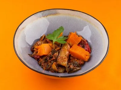 Аджапсандали с тыквой