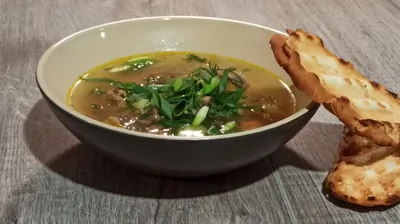 Суп с куриными субпродуктами