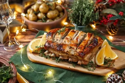 Корейка в медово-апельсиновой глазури