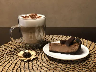 Чизкейк с горьким шоколадом