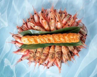 Люля-кебаб из камчатского краба и креветок