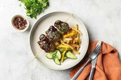 Шашлык из мраморной говядины