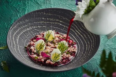 Свекольник с тамбовским окороком