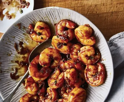 Креветки в кокосовой карамели