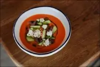 Греческий томатный суп с фетой