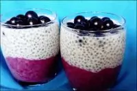 Пудинг с семенами чиа и ликером